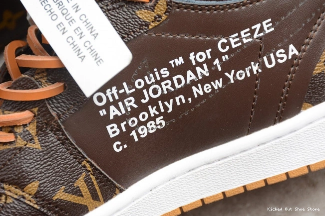 Kicked Out Shoe Store x AJ1 Air OW AQ0818-158 Jordan Off-Louis 1 0707
